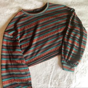 Crop 90s Theme Sweater
